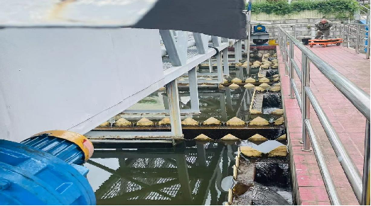 貴陽北控北郊水廠10萬噸絮凝沉淀池刮吸泥機減速機維修項目